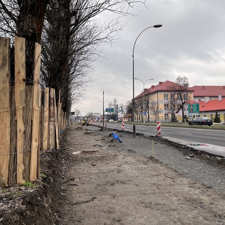 Rozbudowa skrzyżowania ul. Lwowskiej i ul. Mieszka I [luty 2023] - fot 13
